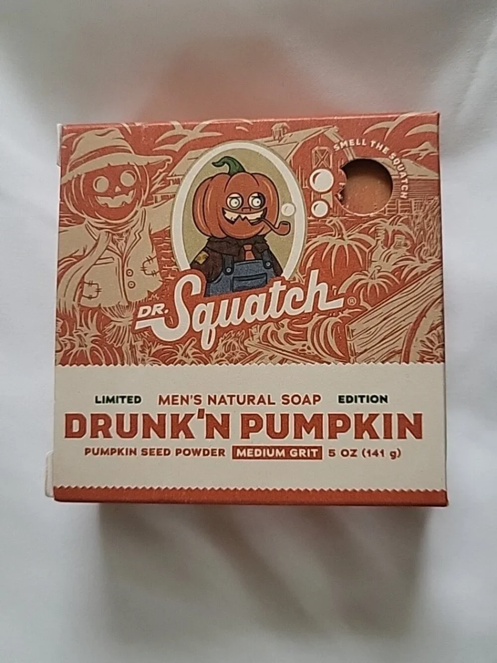 Lot of 3 Dr. Squatch Drunk’n Pumpkin Men’s Natural Soap Limited Edition 5 oz